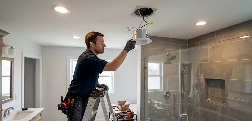 Bathroom and Shower Recessed Lighting Installation in Newark