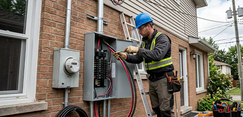 Outdoor Subpanel Installation in Newark